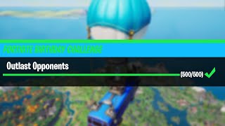 Outlast 500 Opponents Fortnite 3Rd Birthday Challenges Guide