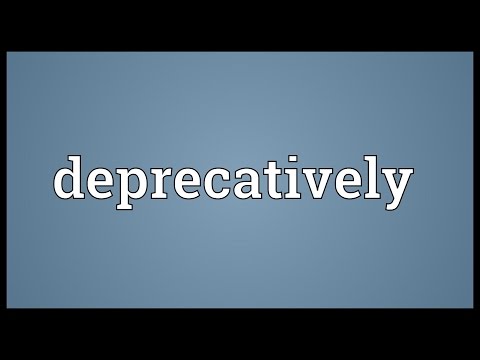 Header of deprecatively