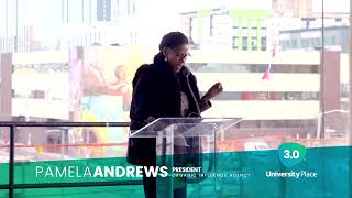 Pam Andrews, Organic Influence Agency University Place 3.0 Topping Out Ceremony