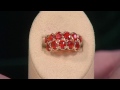 Mexican Fire Opal Wide Band Ring, 14K Gold 2.20 ct tw with Jane Treacy
