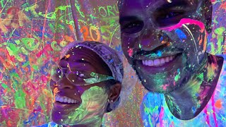 Paint Splatter Room in Birmingham Alabama Date night ideas 2021 Date night fun DIY art