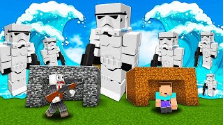 THỬ THÁCH SÓNG THẦN STAR WARS, ĐẠI CHIẾN ROBOT AT-AT KHỔNG LỒ TRONG MCPE | Thử Thách SlenderMan