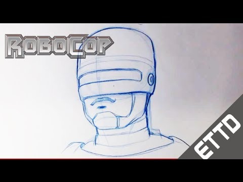 How to Draw RoboCop - Easy Things To Draw - YouTube
