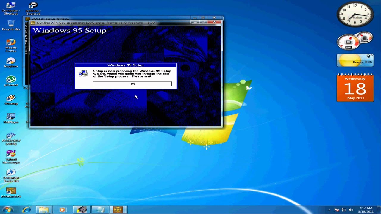 windows 95 emulator virtualbox