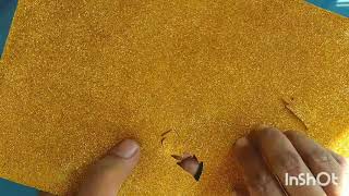 Intricate cut Glitter foam sheet for art crafts and decorations.