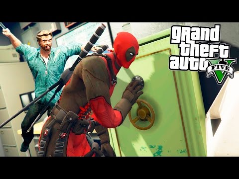ГТА 5 МОДЫ ДЭДПУЛ ОГРАБИЛ БАНК В GTA 5! - ДЭДПУЛ УКРАЛ КОГТИ РОСОМАХИ!? - GTA 5 МОДЫ ГТА 5 МОДЫ ДЭДПУЛ ОГРАБИЛ БАНК В GTA 5! - ДЭДПУЛ УКРАЛ КОГТИ РОСОМАХИ!? - GTA 5 МОДЫ