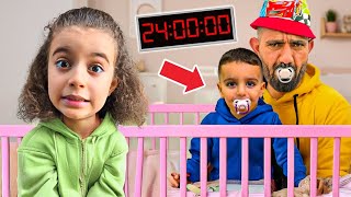 Poyraz Ve Babasi Tüm Gün Bebek Oldueli̇f Bakici Oldu