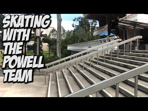 SKATING WITH THE POWELL GUYS !!! - A DAY WITH NKA  -