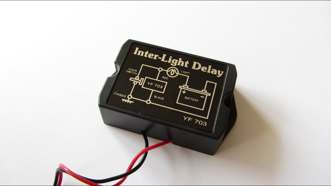 How to Wire Automotive Relay Auto LED Lights Inter Light Delay - YouTube
