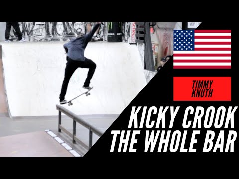 MOST INSANE KICKFLIP CROOK ACROSS THE WHOLE FLATBAR !!! TIMMY KNUTH FLORIDA REPRESENTS ONCE AGAIN