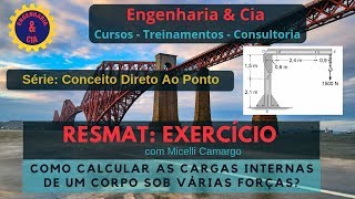 COMO CALCULAR CARGA INTERNA EM GUINDASTE - EXERCÍCIO PARTE 01