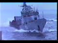 Soviet navy corvette pushes us ship away from black sea
