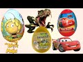 Disney Pixar Cars 2 Surprise eggs, kinder surprise Maya the Bee, Surprise eggs Dinosaurs