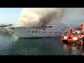 Puerto de Ibiza incendio de un yate