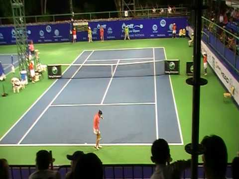 Tamarine タナスガーン vs． Alla Kudryavtseva 1st round Pattaya PTT Open 2010 Part 6