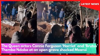 The Queen Actors Connie Ferguson Harriet And Brutus Themba Ndaba At An Open Gr Shocked Mzansi