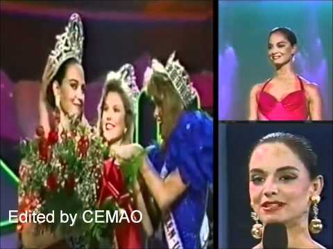 Lupita Jones Mexico Miss Universe 1991 Crowning Moment
