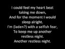 Manchester Orchestra - I can feel a hot one - WITH LYRICS