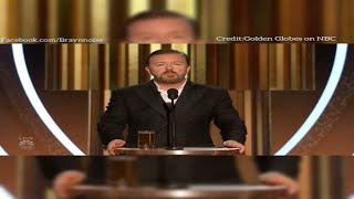 Ricky "Savage" Gervais's Golden Globe Opening Monologue 2020