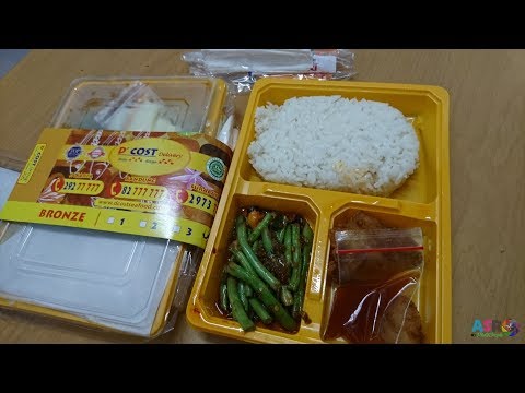 Unboxing Menu Makan Nasi box D'Cost