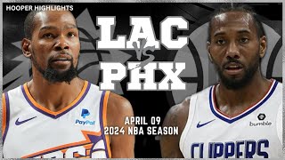LA Clippers vs Phoenix Suns  Game Highlights | Apr 9 | 2024 NBA Season