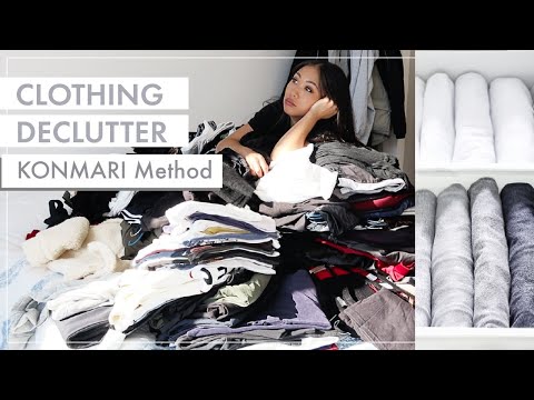 KONMARI METHOD EXTREME DECLUTTERING | Marie Kondo | Before & After Clean with me - YouTube