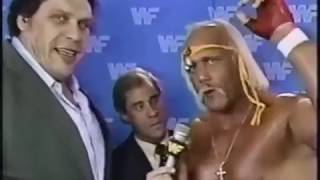 Hulk Hogan, Andre The Giant Meadowlands Promo 12-13-1986