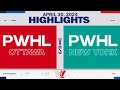 PWHL Highlights | Ottawa at New York - April 30, 2024