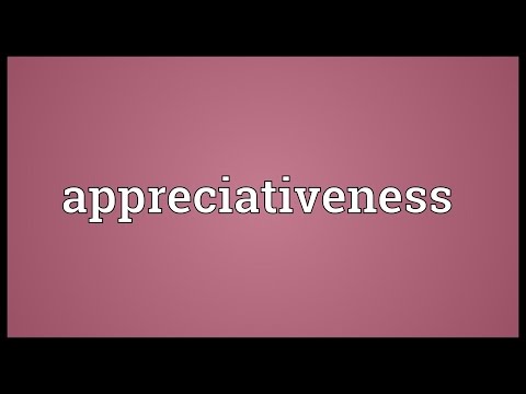 Header of appreciativeness
