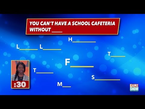 You Can't Have A School Cafeteria Without... | America Says | Game Show Network
