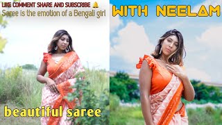 Beautiful Saree With Bengali Girl Saree Indian Tradition Fashion Neelam Entertainment Hub