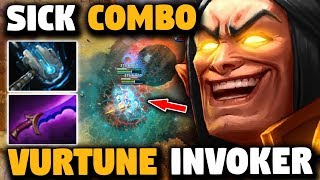 THIS IS HOW VURTUNE COMBO INVOKER SKILLS WITH METEOR HAMMER | Dota 2 Invoker