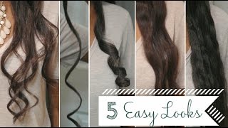 5 Easy Curls/Waves Using a Flat Iron + a Review!