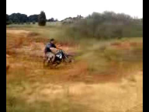 Dirt bike jump gone wrong by