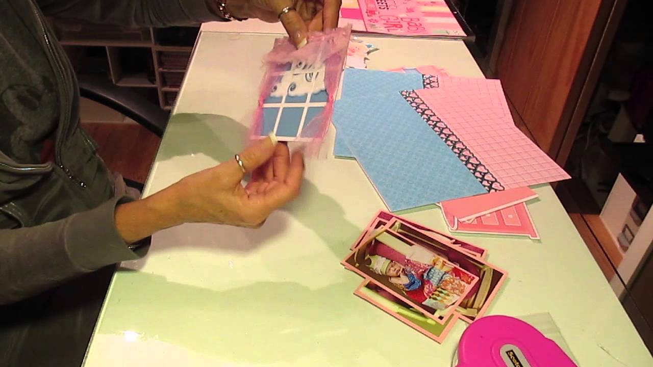 2 page 12x12 scrapbook baby girl layout youtube page layouts
