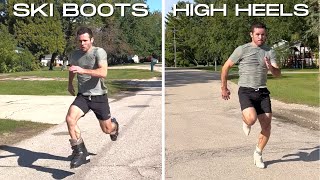 Sprinting In Different Types Of Footwear.