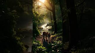 Majestic Tigers In The Heart Of The Jungle Stunning Wildlife Moment