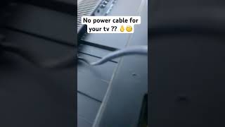Cant Find Your Tv Power Cable ??