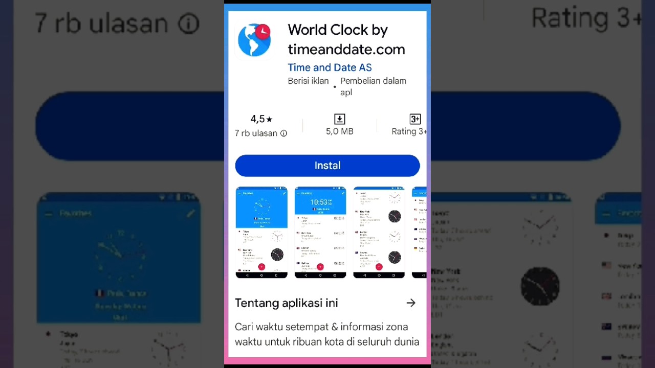 RINCIAN DETAIL APK WORLD CLOCK #apk #worldclock RINCIAN DETAIL APK WORLD CLOCK #apk #worldclock