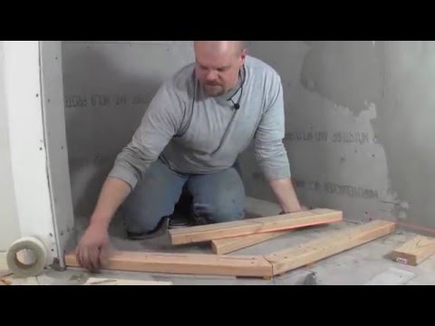 how to build a custom shower pan - how to build the curb
