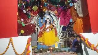 Mata rani ka bhandara ka tayari khajuri purab tola Nav youak dal