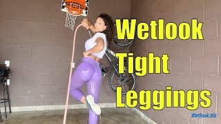 Wetlook Girl Leggings | Wetlook Sporty Look | Wetlook Tight Leggings
