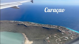 Landing Into Curacao Hato International Airport, Willemstad, Curacao