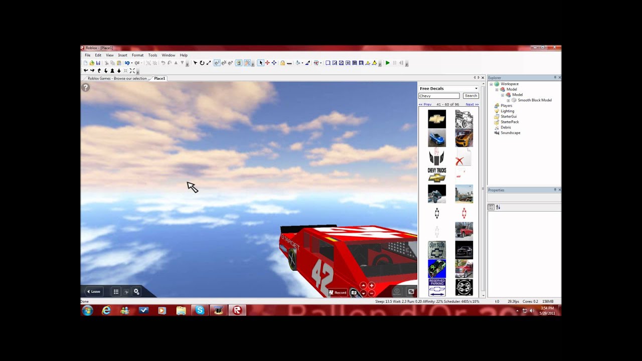 How to make a car for a Nascar Roblox Series on roblox - YouTube