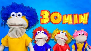 Chicky, Cha-Cha, Lya-Lya, Boom-Boom With Puppets! | Mega Compilation | D Billions Kids Songs