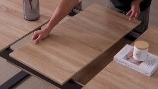 Table À Manger Extensible Au Design Industriel