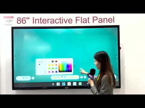 ISE 2024: Prima Technology Features EDLA 86 Inch Interactive Flat Panel
