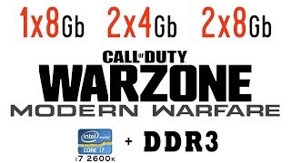 Call Of Duty Warzone Modern Warfare 1X8 Gb Vs 2X4 Gb Vs 2X8 Gb Ram Single Channel Vs Dual Channel