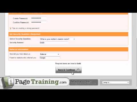 Foto web hosting control panel ipage