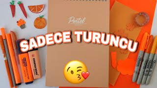 Sadece Turuncu Yaptım Orange Journal
